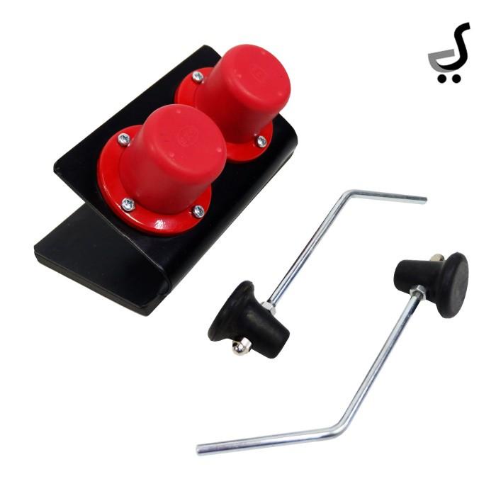 Pedal Kick Pad Drum Double Pedal With Special Beater Latihan Practice Kpd-20