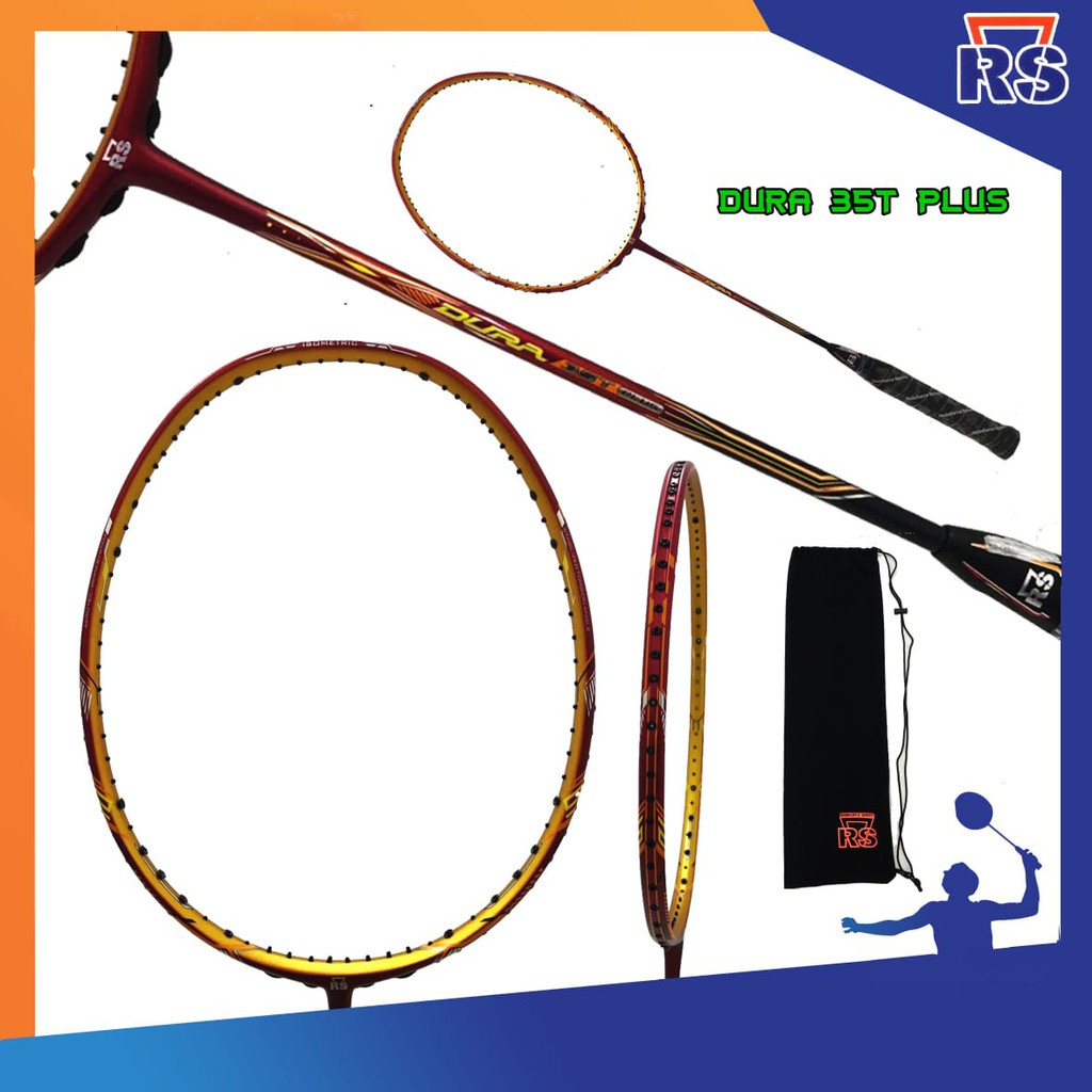 RAKET RS DURA 35 T PLUS RAKET BADMINTON ORIGINAL
