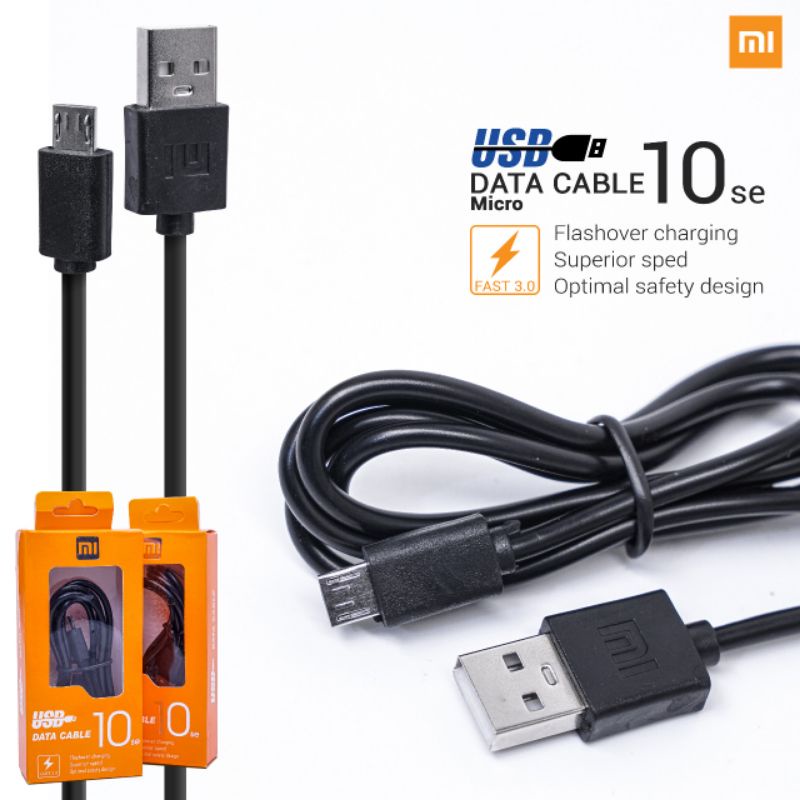 KABEL DATA XIAOMI MICRO &amp; TIPE C ORIGINAL 99.9% FAST CHARGER