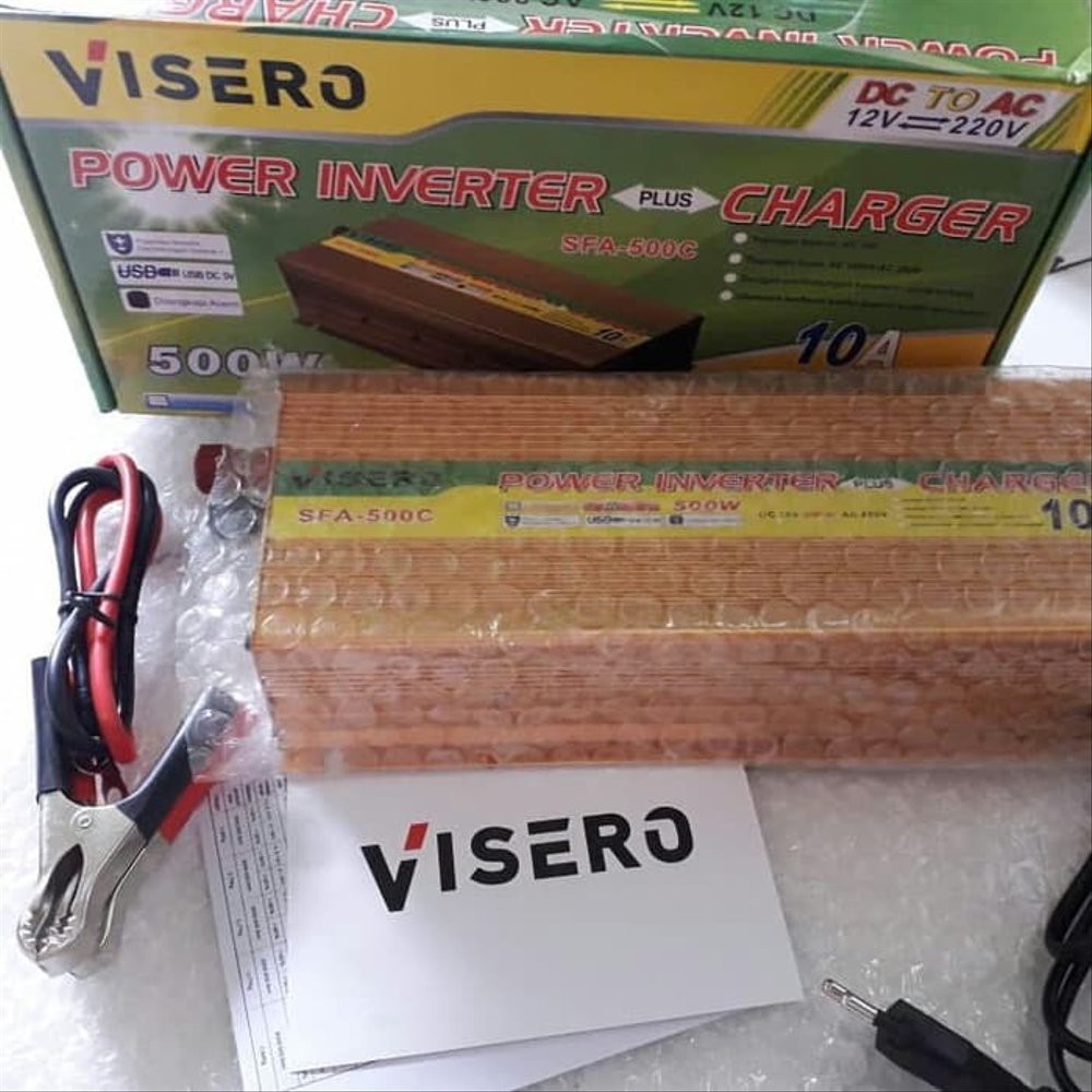 visero sfa-500c power inverter 500w plus charger 10a