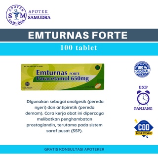 Jual Emturnas Forte Kaplet Box Isi Kaplet Paracetamol Mg Shopee Indonesia