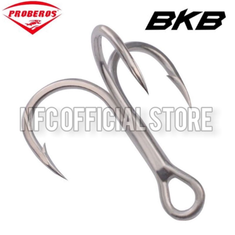 1 pack isi 4 pcs Treble Hook BKB EXTRA Strong cutting point size #14 #12 #10 #8 untuk lure size 3cm-12cm