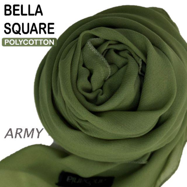 JILBAB SEGIEMPAT BELLA SONIC B LASER CUT ANSANIA-BELLA SONIC ARMY