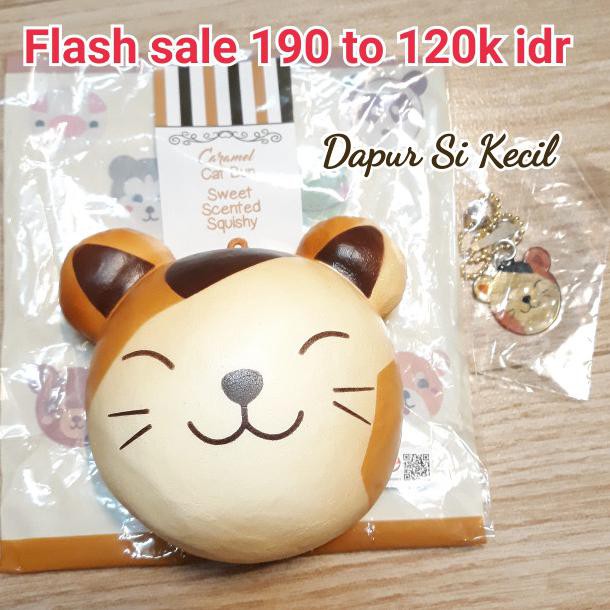 Lucu Sale Punimaru Puni Maru Animal Caramel Cat Bun Bread Roti Squishy Berkualitas