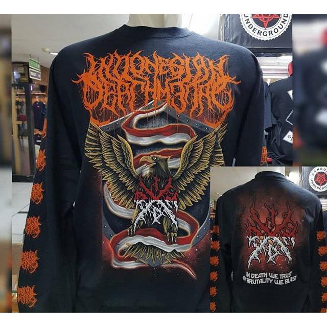 KAOS IDDM LENGAN PANJANG BHINEKA ORANGE KAOS METAL KAOS BAND KAOS MUSIK KAOS DISTRO