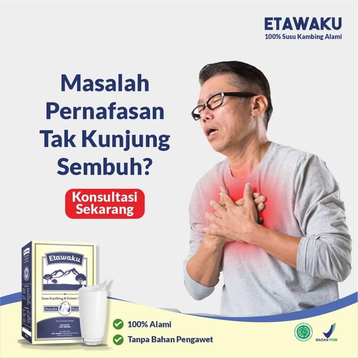 

Etawaku Platinum Susu Kesehatan Efektif Mengobati Masalah Pernafasan & Paru-paru Kotor 100% Original