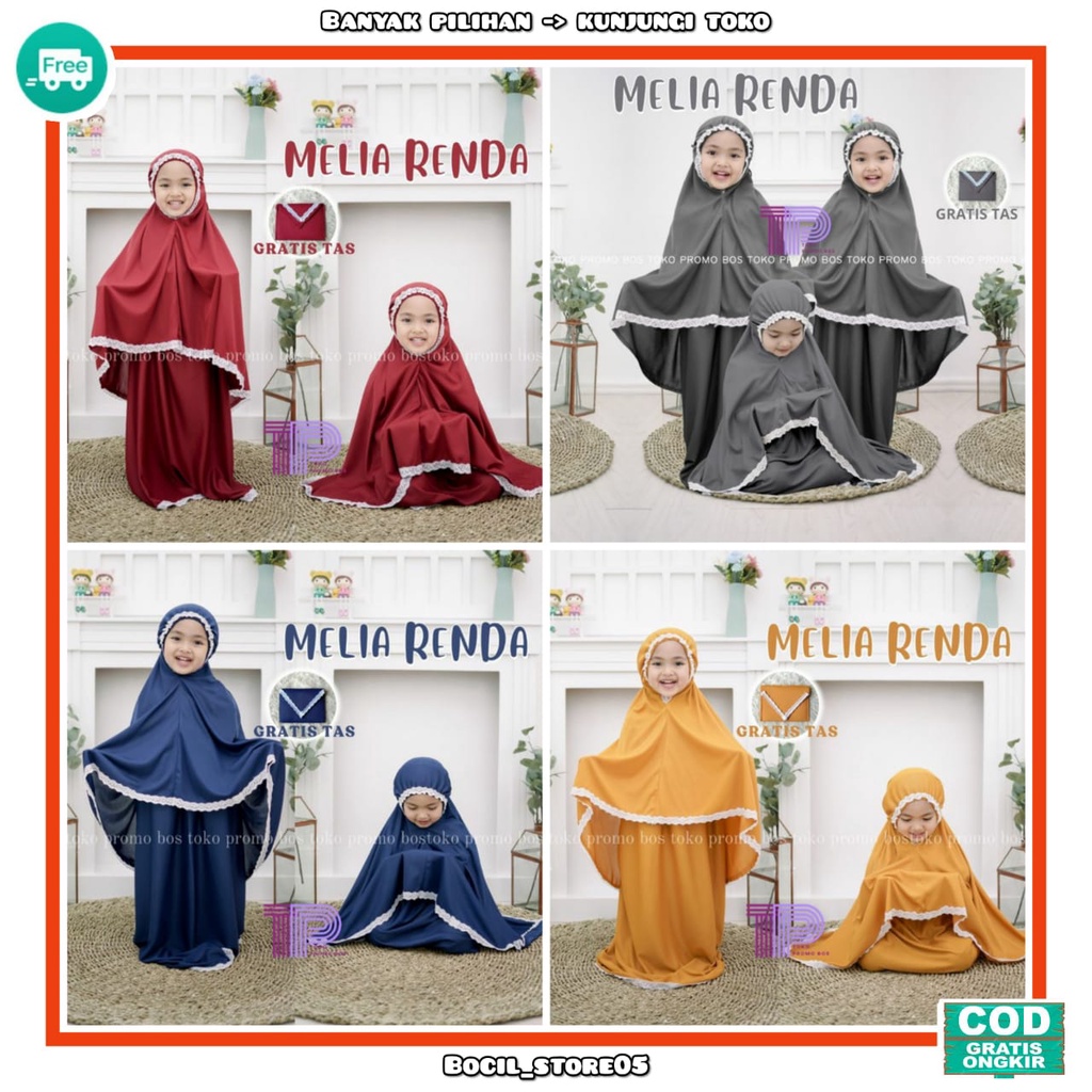 ( TERBARU ) MUKENA ANAK POLOS  MUKENA ANAK RENDA POLOS MURAH