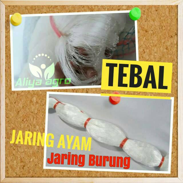 Jaring burung dan jaring pagar ayam nilon putih