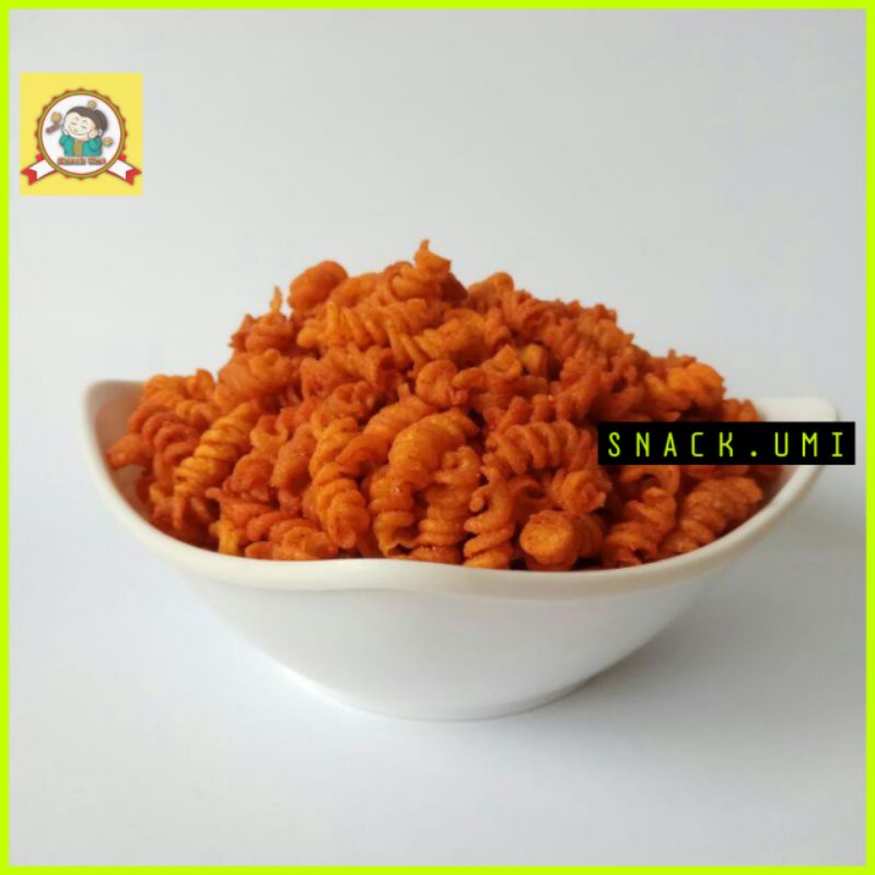 

Makaroni Spiral | Ulir kemasan 70gr | Snack.umi