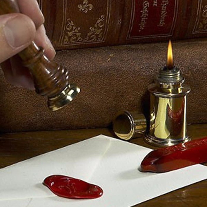 

Menyurat-Surat- Wax Seal Stamp Wood Handle - Stempel Sealing Lilin Inisial Huruf A - T - Huruf B