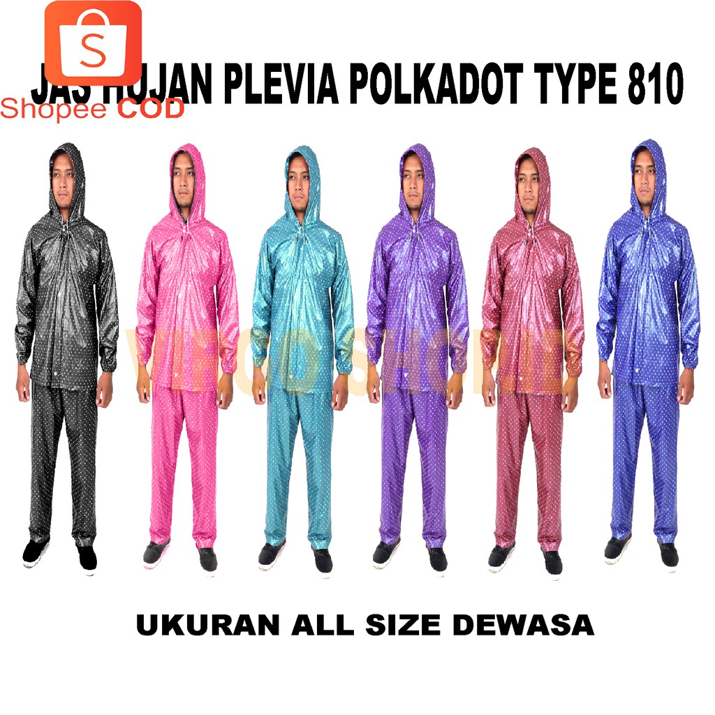 Plevia Jas Hujan POP Tipe 810 Motif Polkadot / Mantel Hujan / Mantel / Raincoat / Jas Hujan Polkadot / Jas Hujan / Jas Hujan Plevia / Jas Hujan Polkadot Dewasa / Jas Hujan Motif / Jas Hujan Jaket Celana