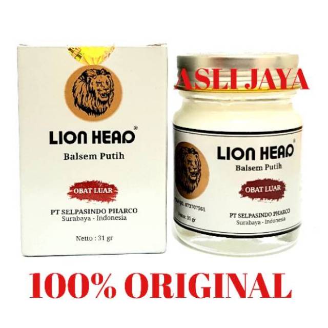 Balsem lion Head 31gr - Meredakan Sakit Kepala, Sakit Pinggang, Pegal Linu