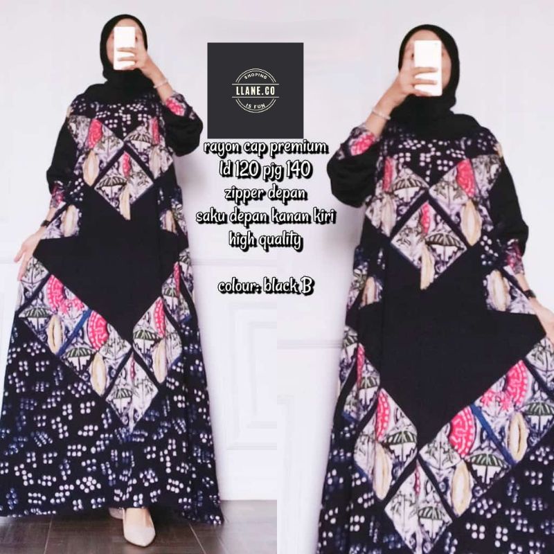 Daster Batik Lengan Panjang / Daster Batik Jumbo Premium