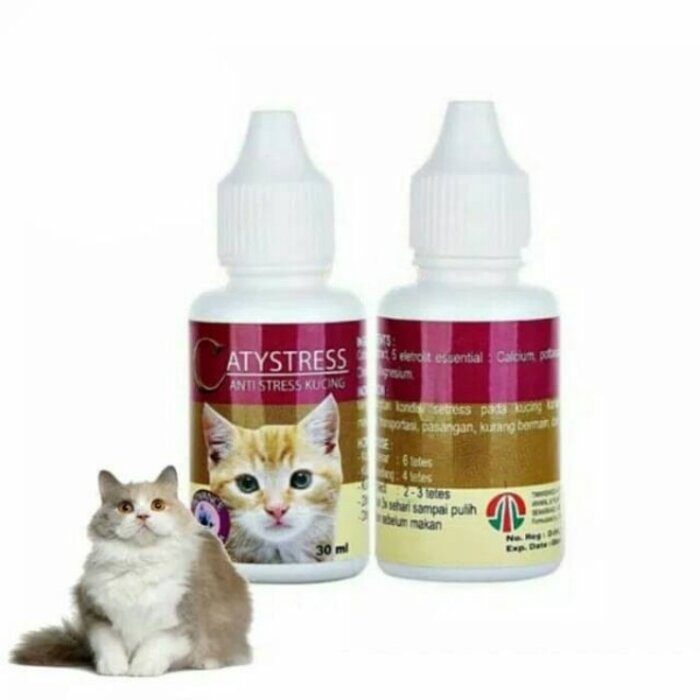 Catystress 30ml Obat Anti Stres Kucing Caty Stress Murung Galak Tetes