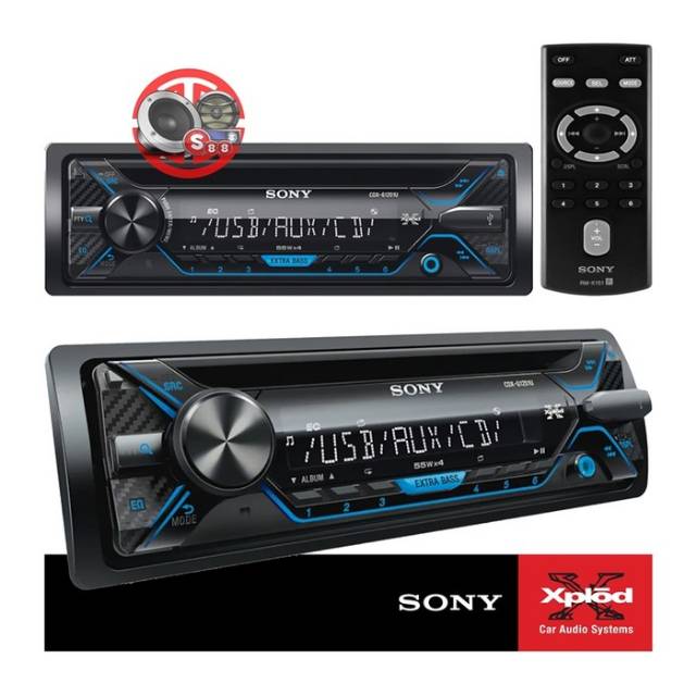 Single Din Sony Xplod CDX-G1201U CD FLAC Extra Bass