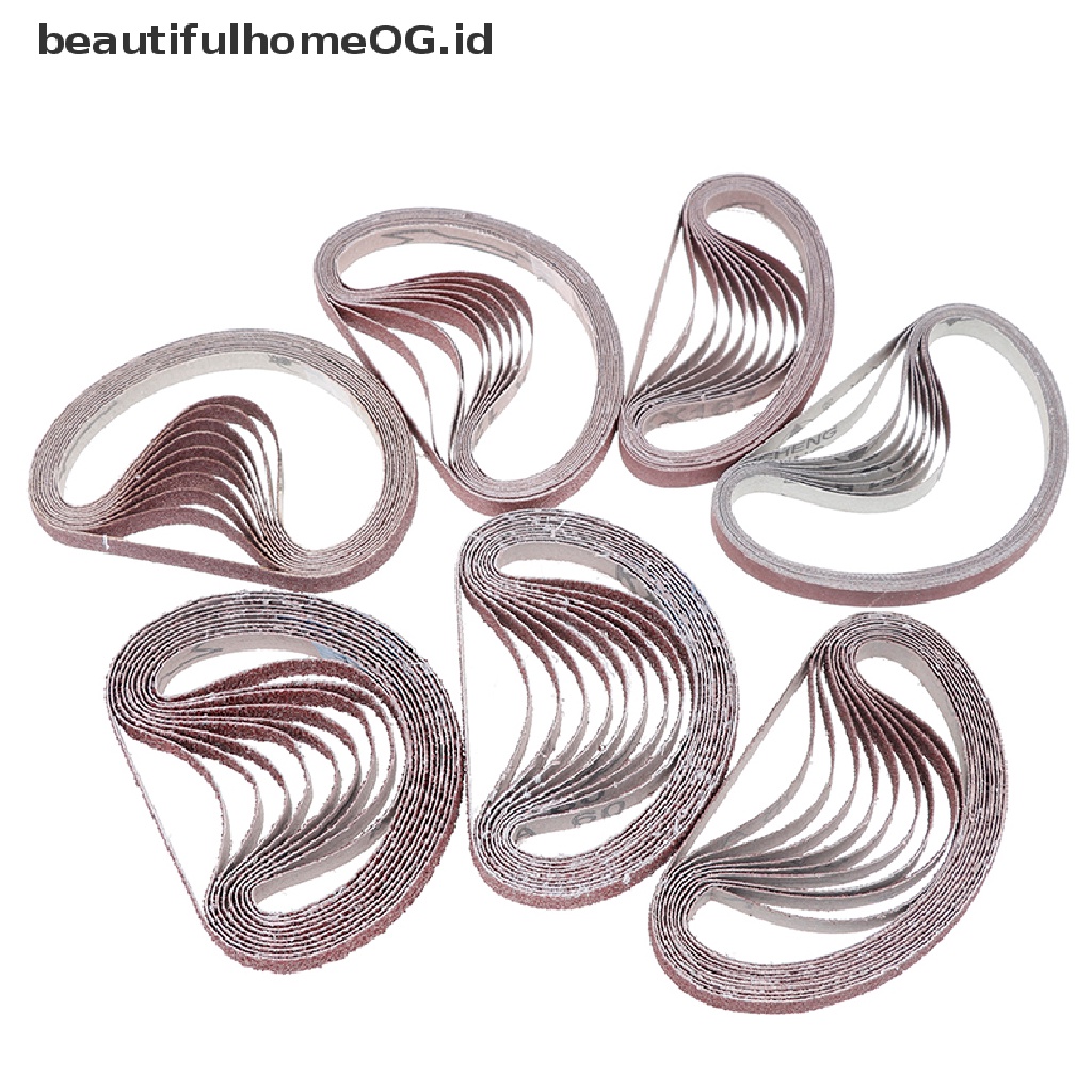 10pcs Sabuk Amplas 40,60,80,100,120,180,320 grit Untuk power tool