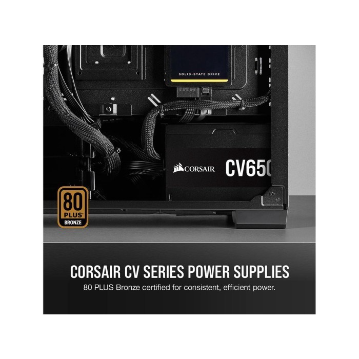 PSU Corsair CV Series CV650 650W CV 650 | 80 Plus Bronze | Flat Cables