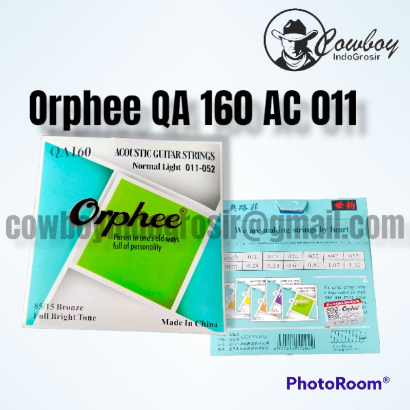 Senar Orphee QA160 Acoustic 011 Senar Gitar Orphee Acoustic 011 AC 011 Original