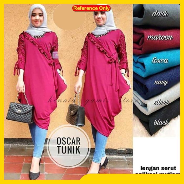 LD090 - Atasan Muslim Wanita Oscar Tunik