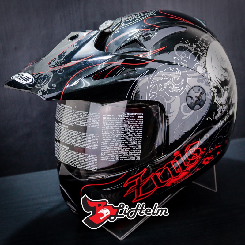 ZEUS HELM ZS2100 B SOLID | PBLK E13 SILVER | ZS-2100 B