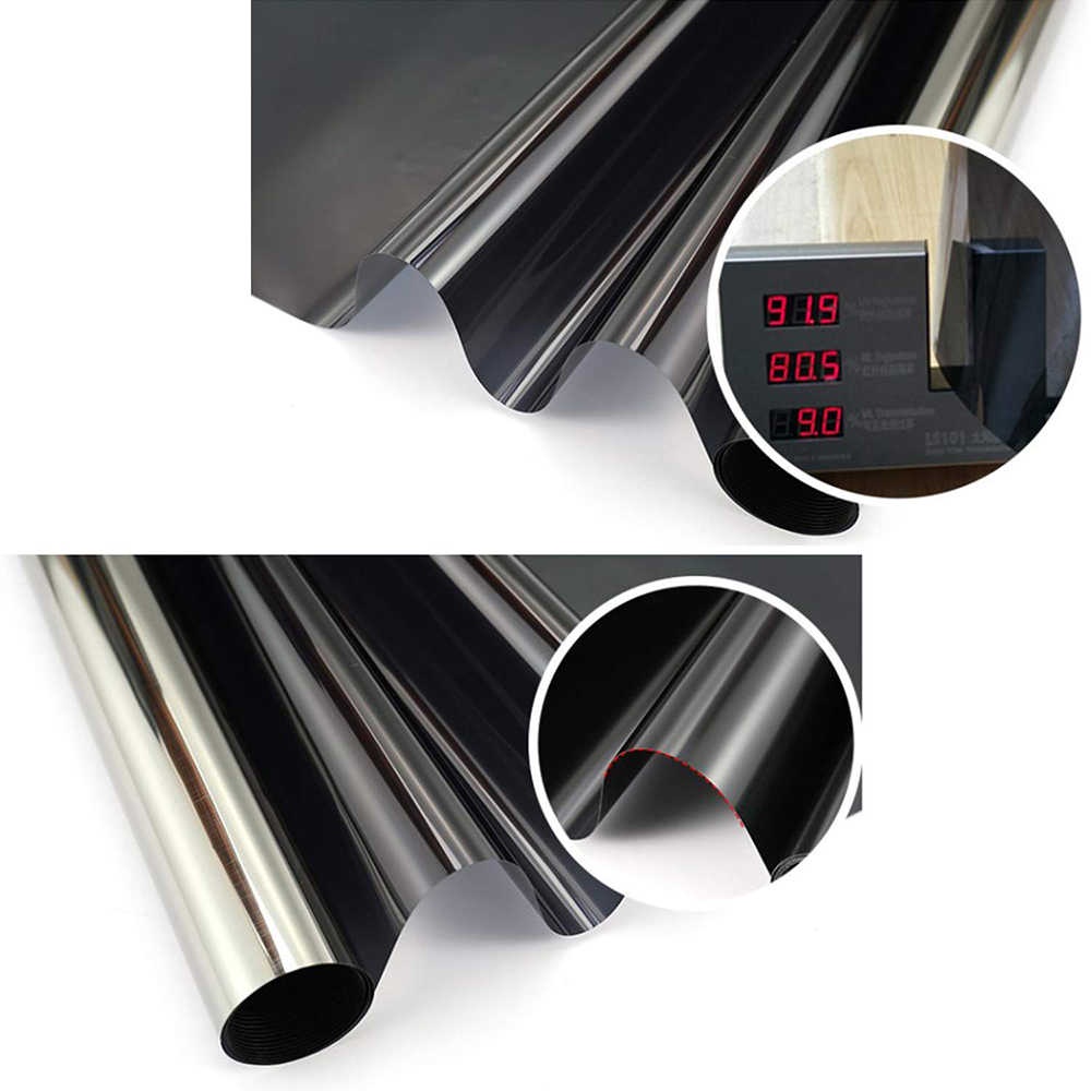 Sticker Stiker Kaca Film Jendela Rumah One Way Silver