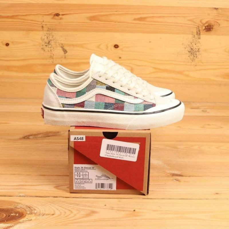 vans style 36 decon sf woven Checkerboard multo
