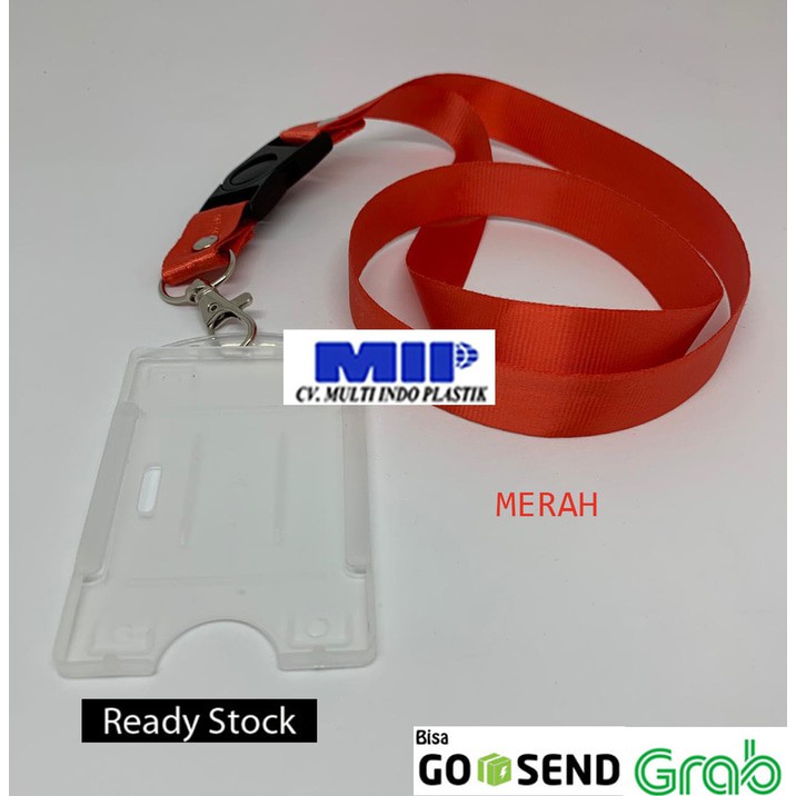 

Tali nametag merah/tali id card/tali gantungan id card/casing id card