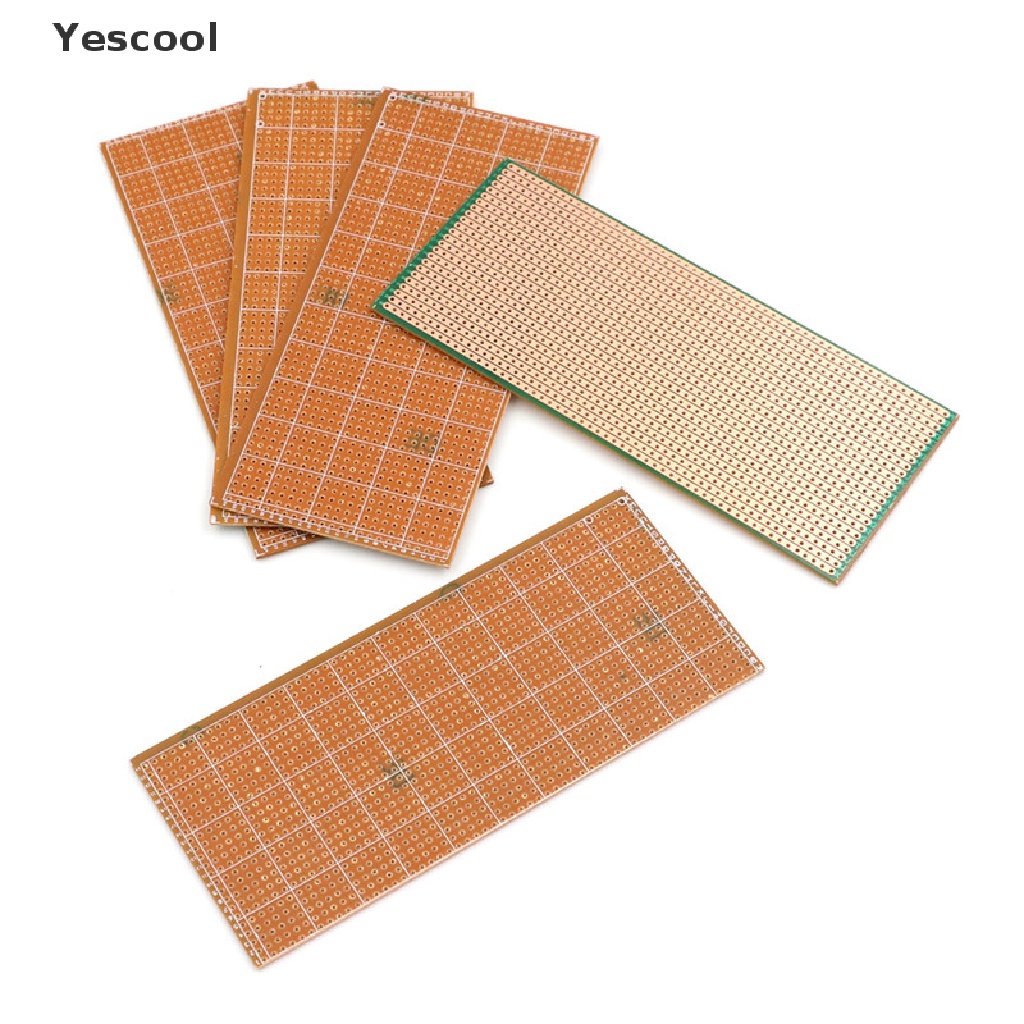 Yescool 5pcs Papan Sirkuit PCB Uncut 6.5x14.5cm