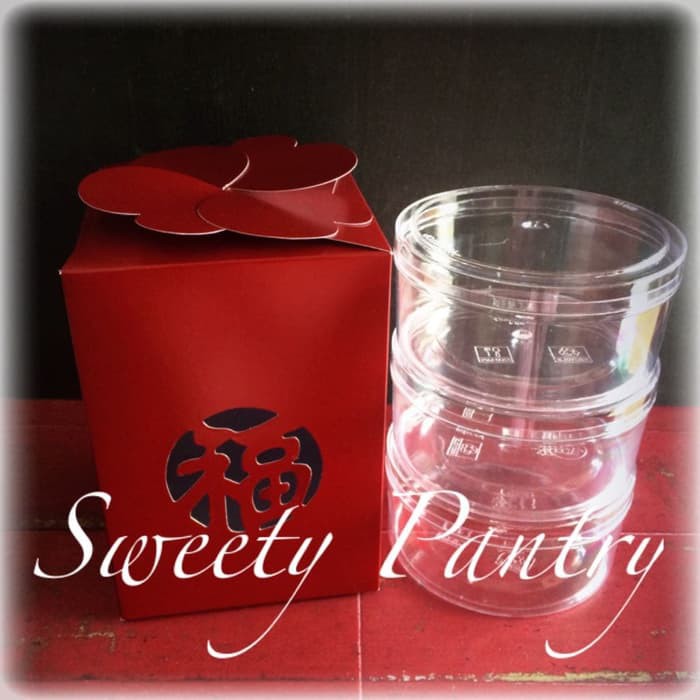 

Box/Dus Kue Kering / Packaging Toples / Kemasan Kue Imlek Fu Merah Murah + Gratis Ongkir