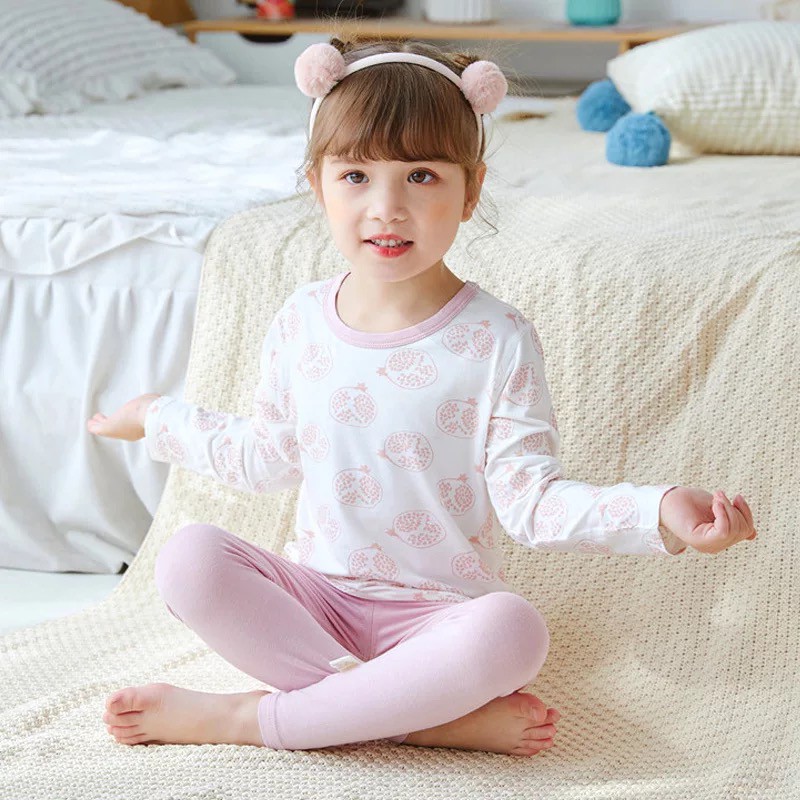 SETELAN BAJU TIDUR ANAK LUCU KOREAN STYLE PREMIUM LEMBUT PEREMPUAN 2 KK