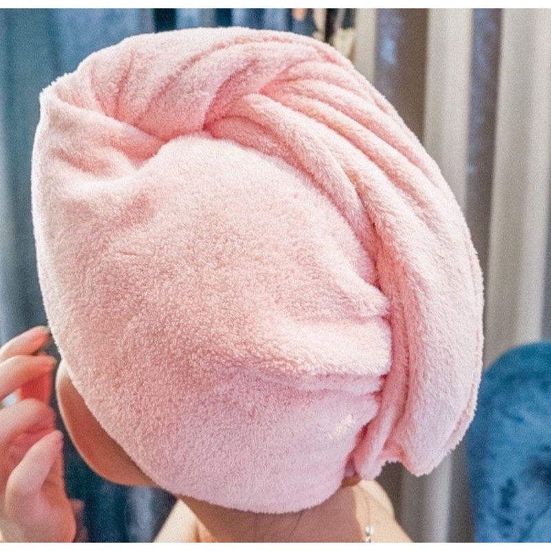 Handuk Keramas Cepat Kering Shower Cap Handuk Pengering Rambut