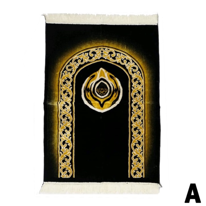 Sajadah Armaan Besar KISWAH HITAM Turkey Turki 110 cm x 70 cm