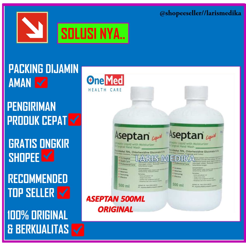 ASEPTAN Hand Sanitizer 500ML REFILL ONEMED OJ Aseptan OneMed Hand Sanitizer 500 cc Refill