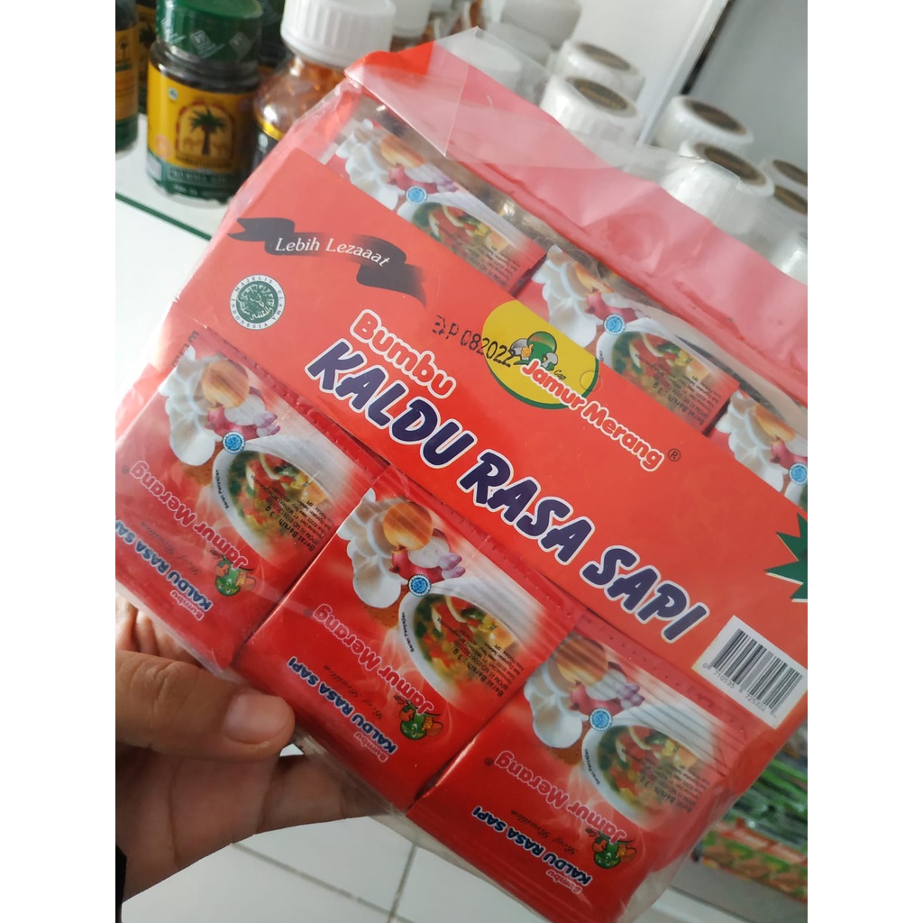 

Bumbu Masak Penyedap Kaldu Jamur Merang Alami pengganti MSG Vetsin 1 pack 30 sachet rasa Sapi