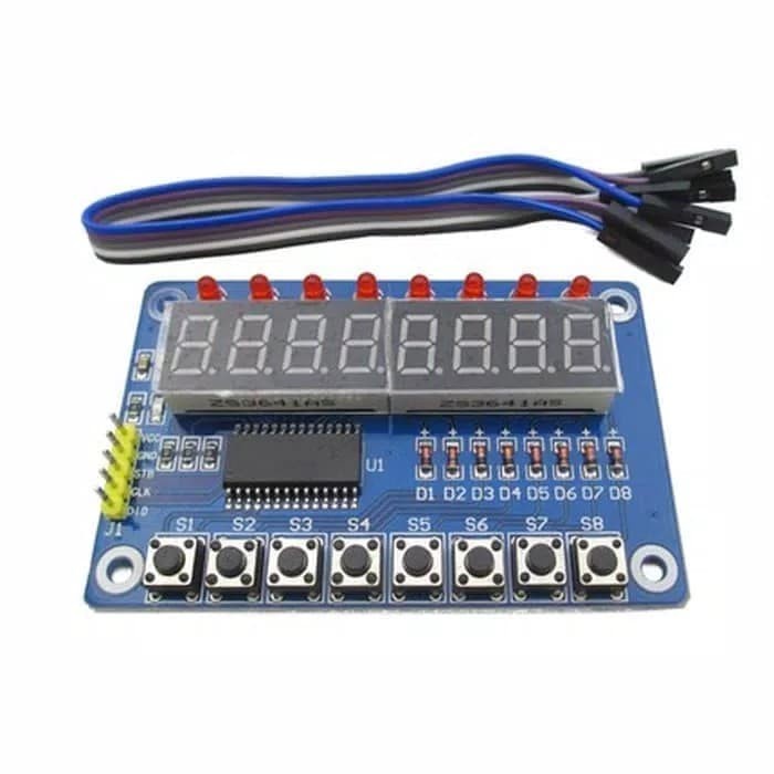 Tm1638 8Bit Led Key Display Module