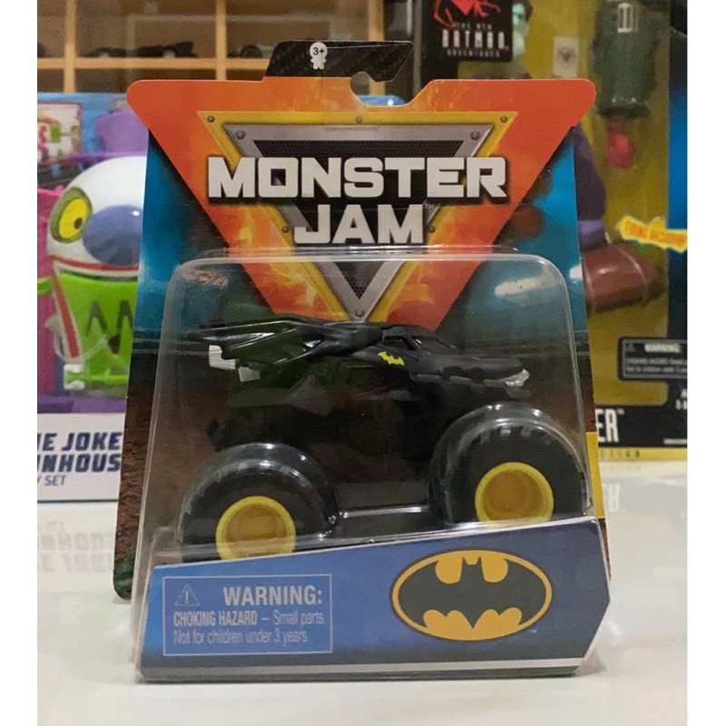 spinmaster monster jam batman joker batmobile