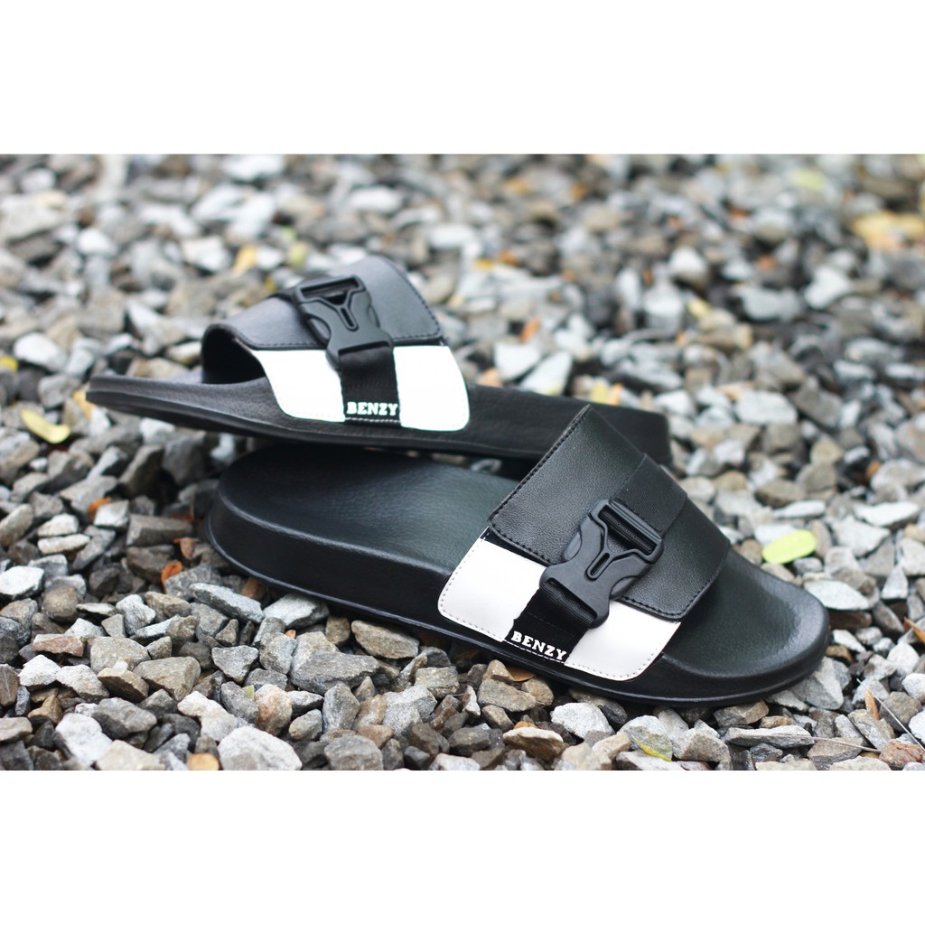 BARE WHITE |FORIND x BENZY| Sandal EVA Ringan Slop Jepit Santai Simple Pria/Men Sendal Footwear