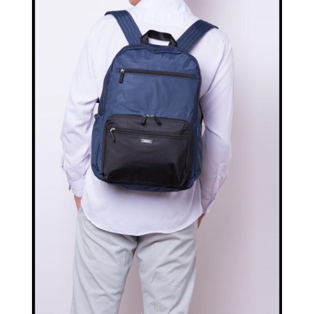 TUMI Nylon Packable Backpack Navy Black