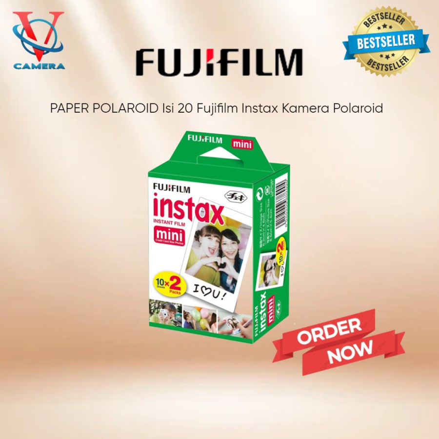 PAPER POLAROID Isi 20 Fujifilm Instax Kamera Polaroid