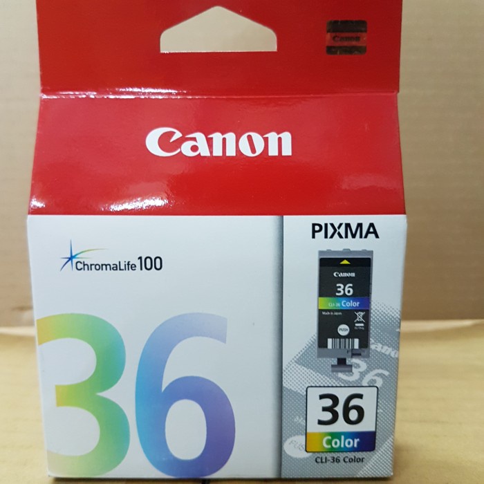 Cartridge Tinta CANON PG36 PG-36 Color Warna ORIGINAL