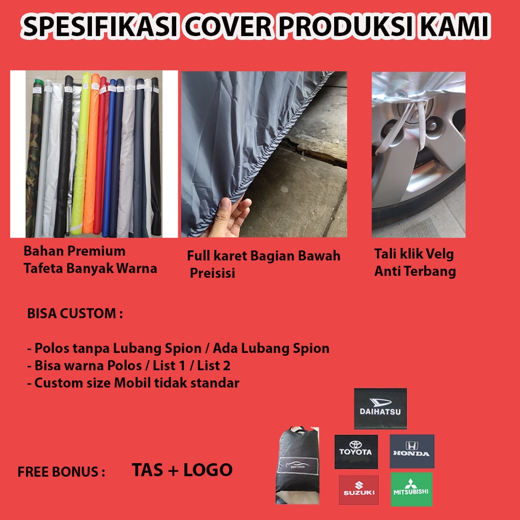 Body Cover Mobil Hilux Sarung Mobil hilux/hilux double cabin/hilux singel cabin