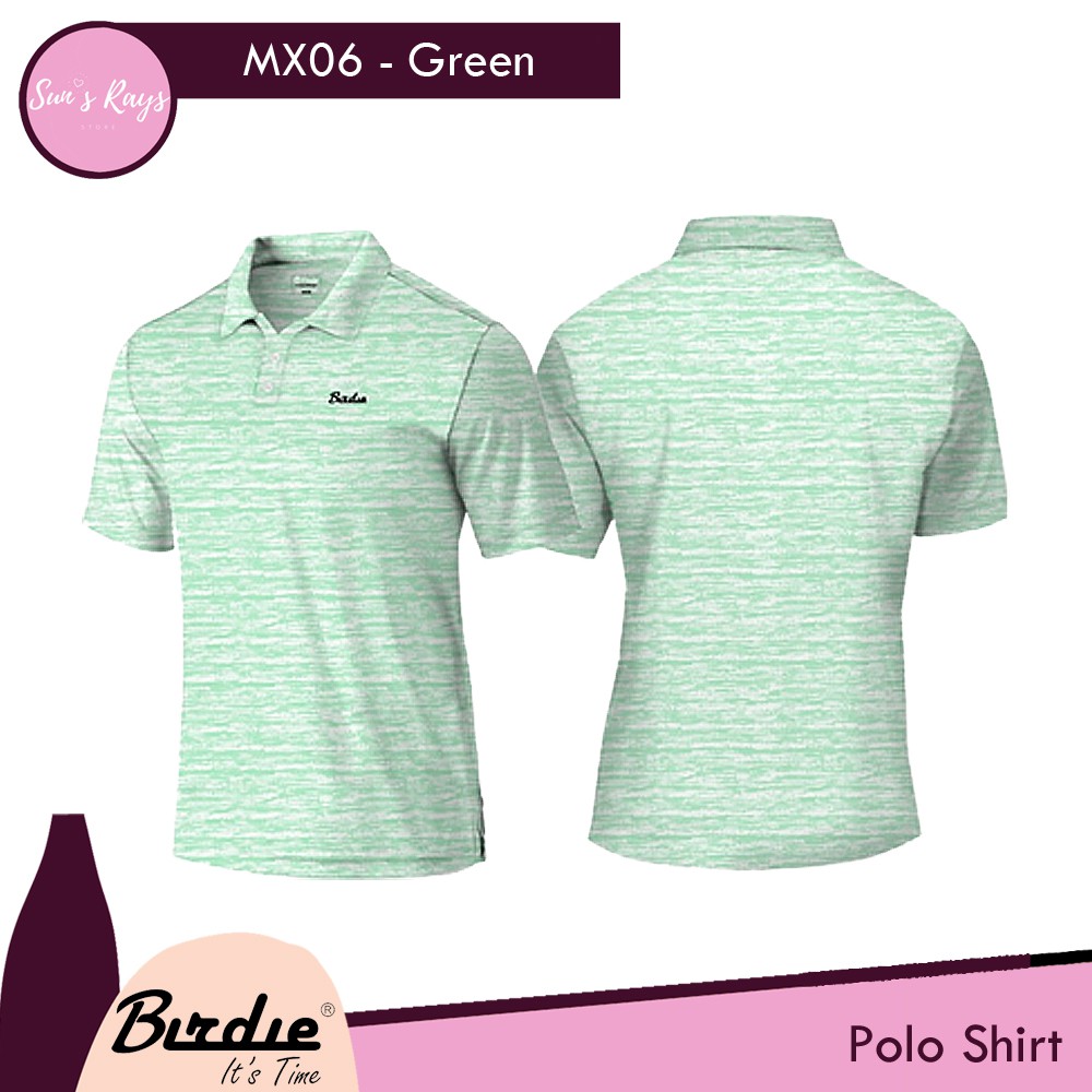 BIRDIE Matrix MX06 Golf Shirt Male Kaos Golf Polo Pria Kaos Olahraga Kaos Atasan Berkerah Polo Shirt