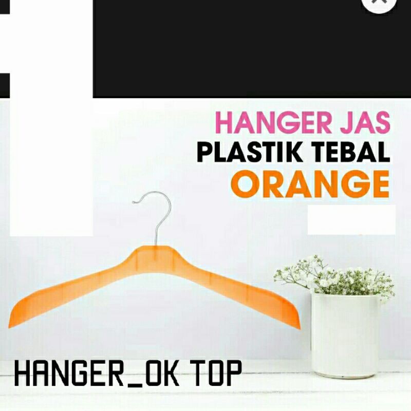 hanger baju Distro 181 orange 1Lusin ( isi 12pcs)