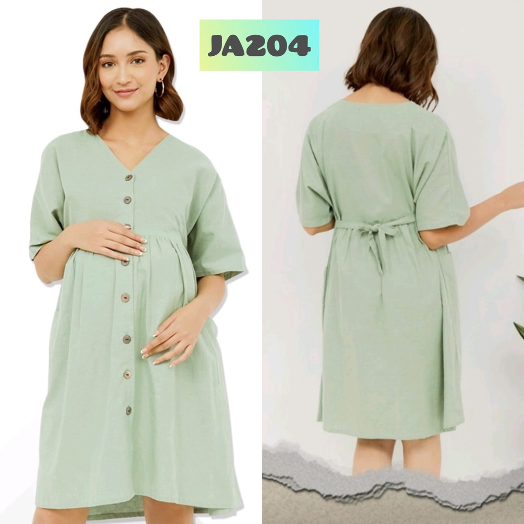 Sorex Dress Maternity /  Daster Untuk Ibu Hamil Dan Menyusui Katun Freesize JA201 / JA202 / JA 203 / JA204 CBKS