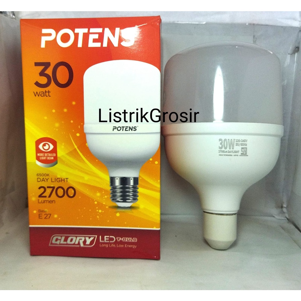 Kapsul T Bulb Potens Glory Lampu Led Potens 5W 10W 15W 20W 30W 40W 50W Bergaransi