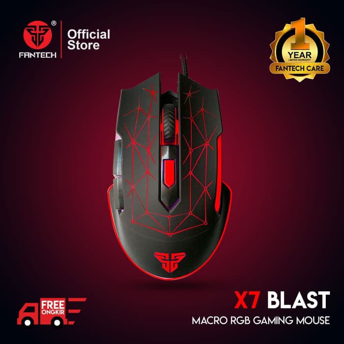 Mouse Gaming Fantech X7 BLAST RGB Standart Macro AG1367