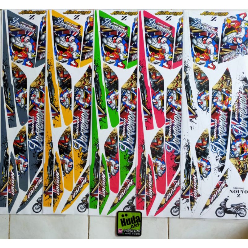 Striping Lis Sticker Vareasi Yamaha Nouvo Z Doraemon Zombie Striping Nouvo Z Striping Nouvo mx