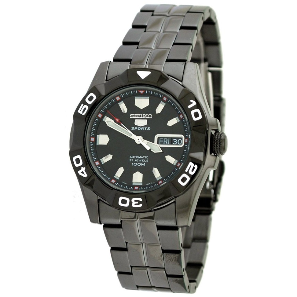 Seiko 5 Sports SNZH93K1 Automatic Black Bracelet | Jam Pria SNZH93