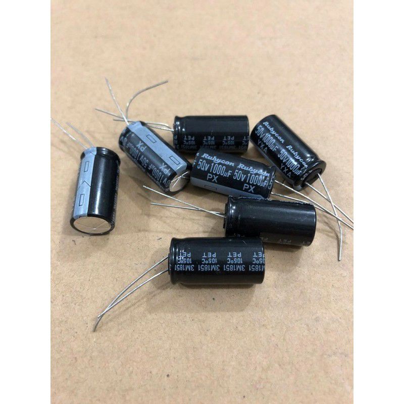 100Pcs Capacitor Elco 1000uf 50v Kapasitor Elko 1000uf 50v