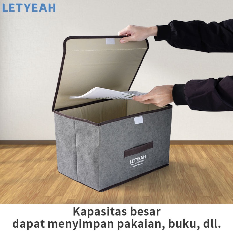 letyeah Storage box multifungsi 2 in 1 tempat penyimpanan baju / bisa lipat